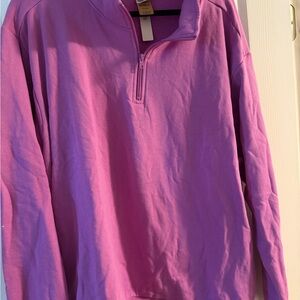 Half-Zip Pullover Sweatshirt - Purple VS
